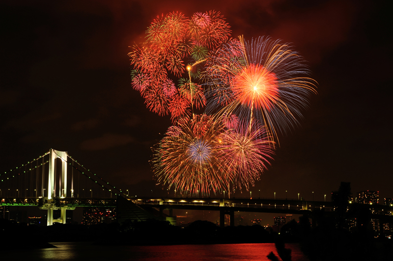 後期加工 花火の写真をレタッチで華やかにしよう