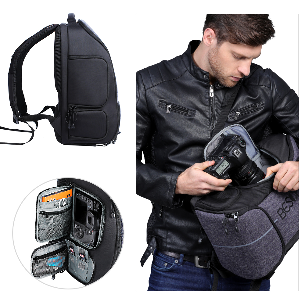 Adjustable Camera Strap With Quick Release and Safety Tether - KENTFAITH